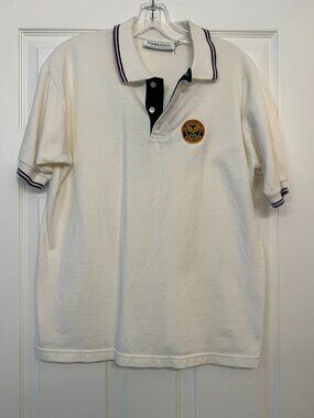 WIMBLEDON / AELTC White short sleeve polo shirt - Men's / Unisex M